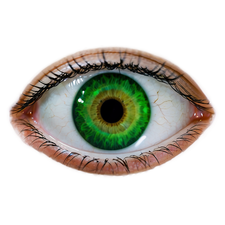 Green Eye With Contact Lens Png 06262024 PNG image