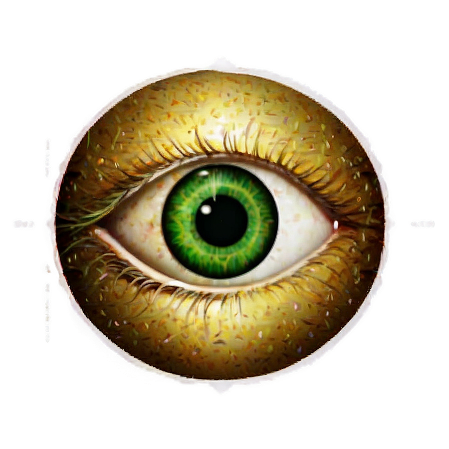 Green Eye With Golden Flecks Png 06262024 PNG image