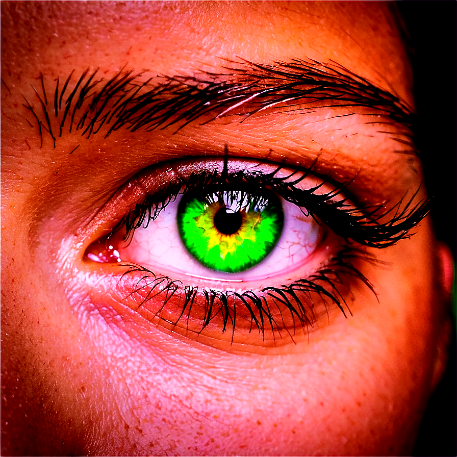 Green Eye With Long Lashes Png 06262024 PNG image