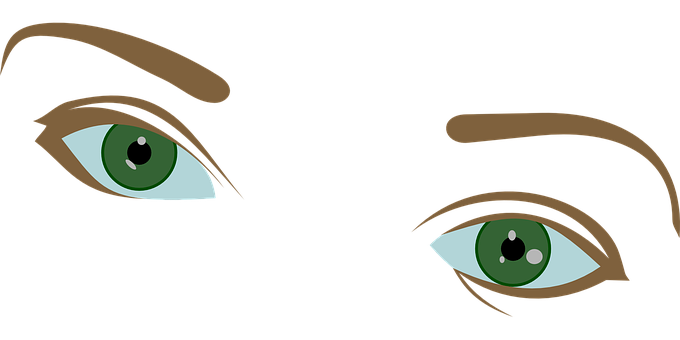 Green_ Eyes_ Vector_ Art PNG image