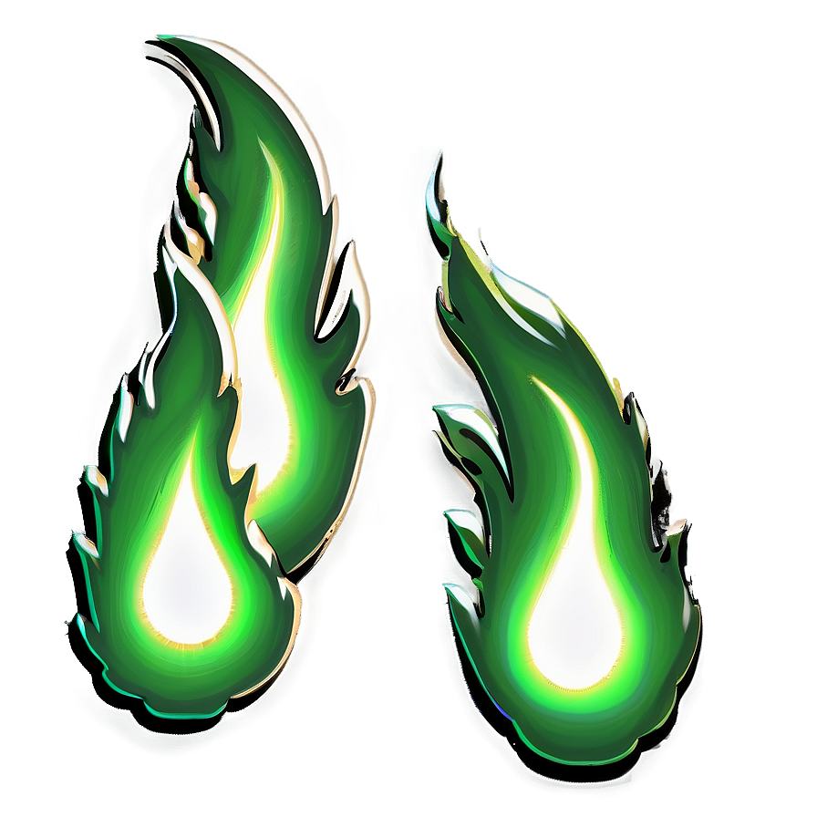 Green Fire Glow Png 06262024 PNG image