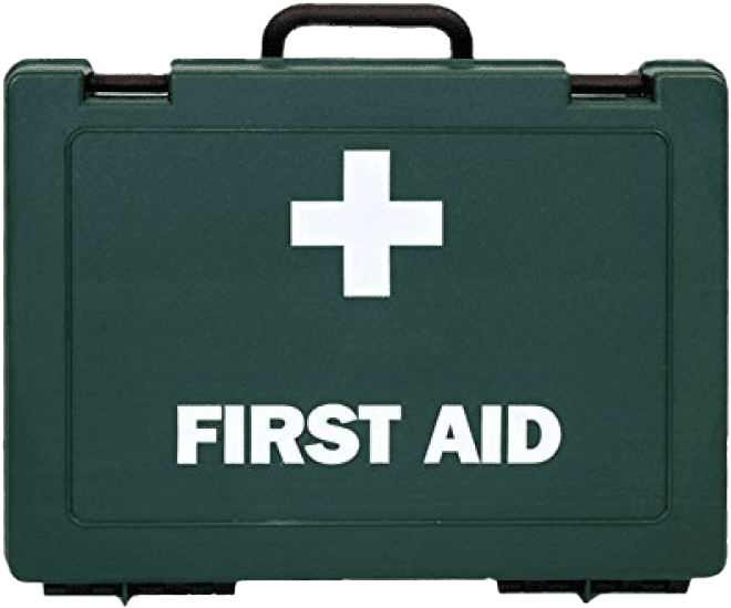 Green First Aid Kit Box PNG image