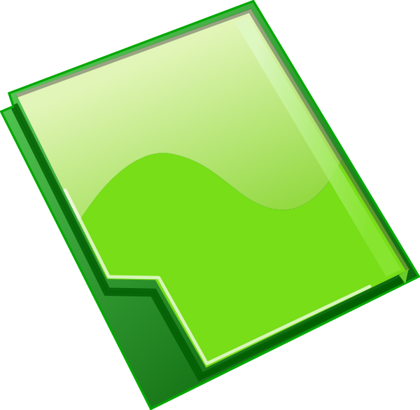 Green Folder Icon PNG image