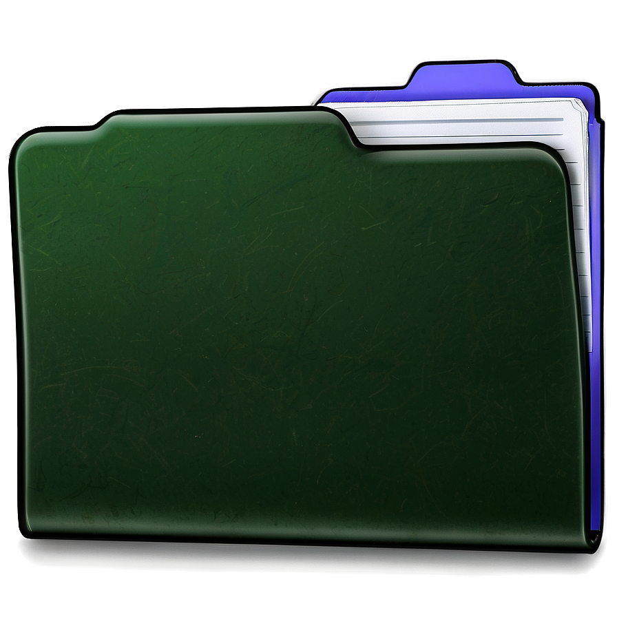 Green Folder Png 05252024 PNG image