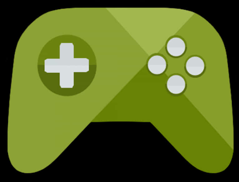 Green Game Controller Icon PNG image