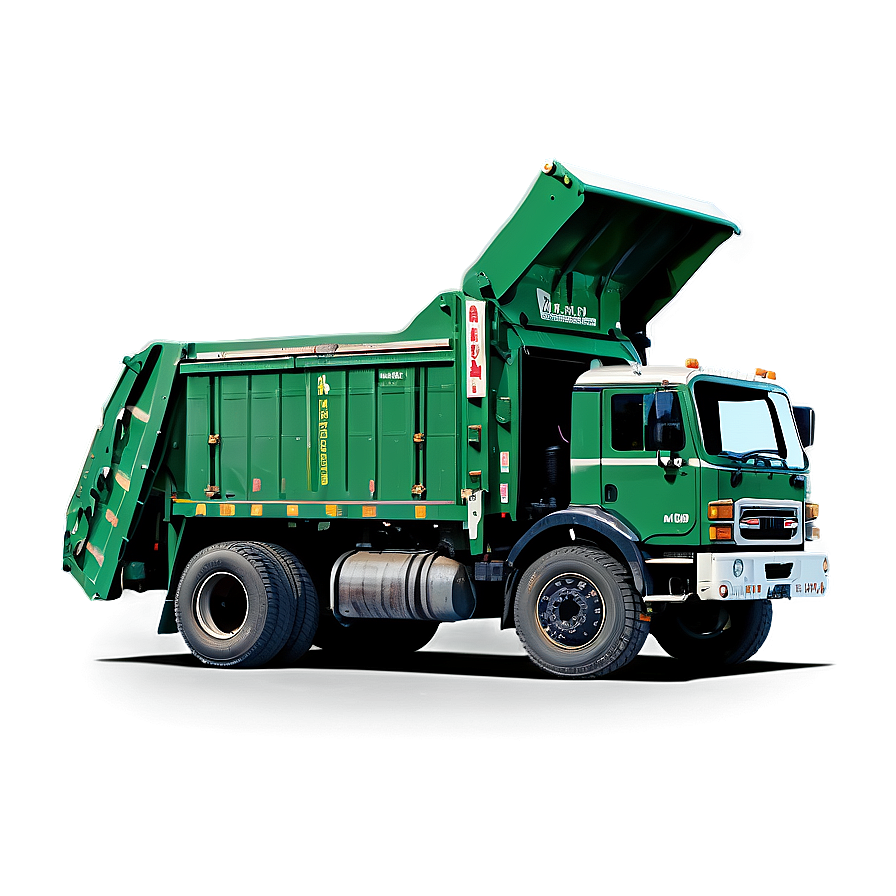 Green Garbage Truck Png 06202024 PNG image