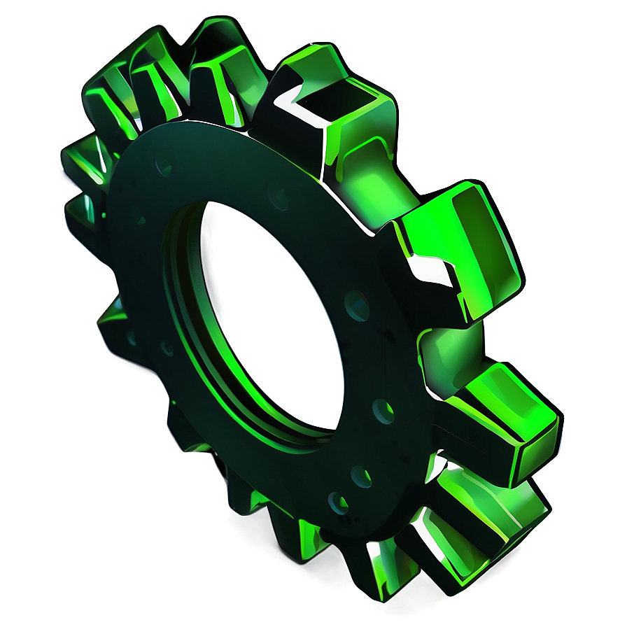 Green Gear Icon Png 72 PNG image