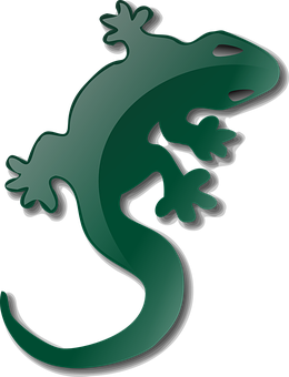 Green Gecko Graphic PNG image