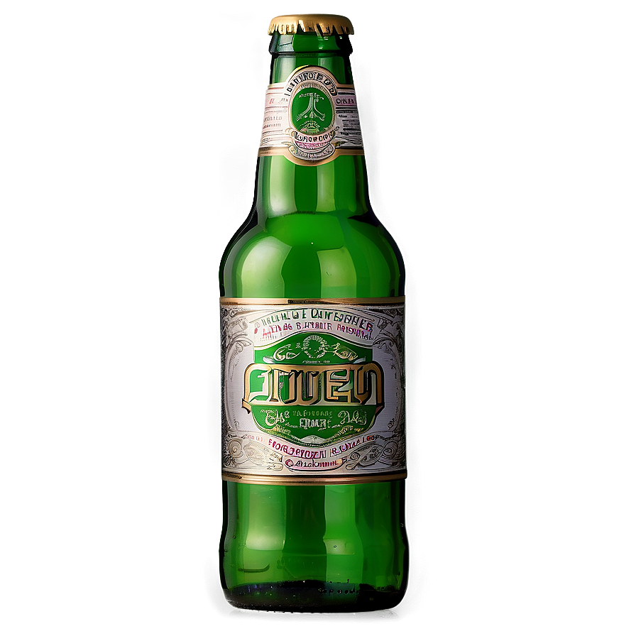 Green Glass Beer Bottle Png 35 PNG image