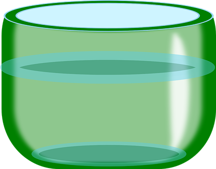 Green Glass Vase Vector PNG image