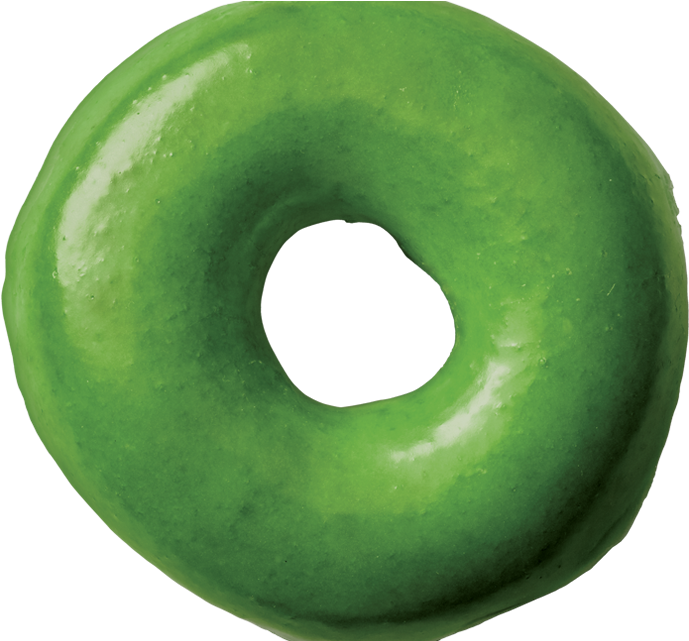 Green Glazed Doughnut.png PNG image