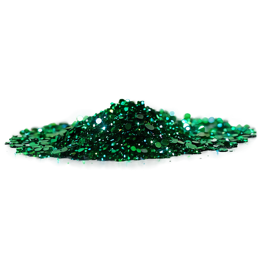 Green Glitter B PNG image