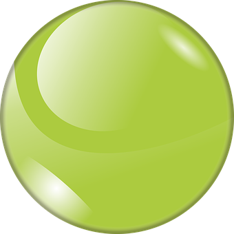 Green Glossy Sphere Icon PNG image