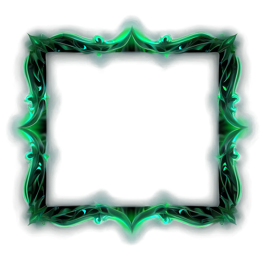 Green Glow Frame Png 35 PNG image