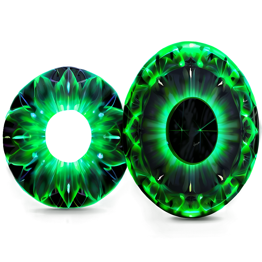 Green Glow Shapes Png Lkh PNG image