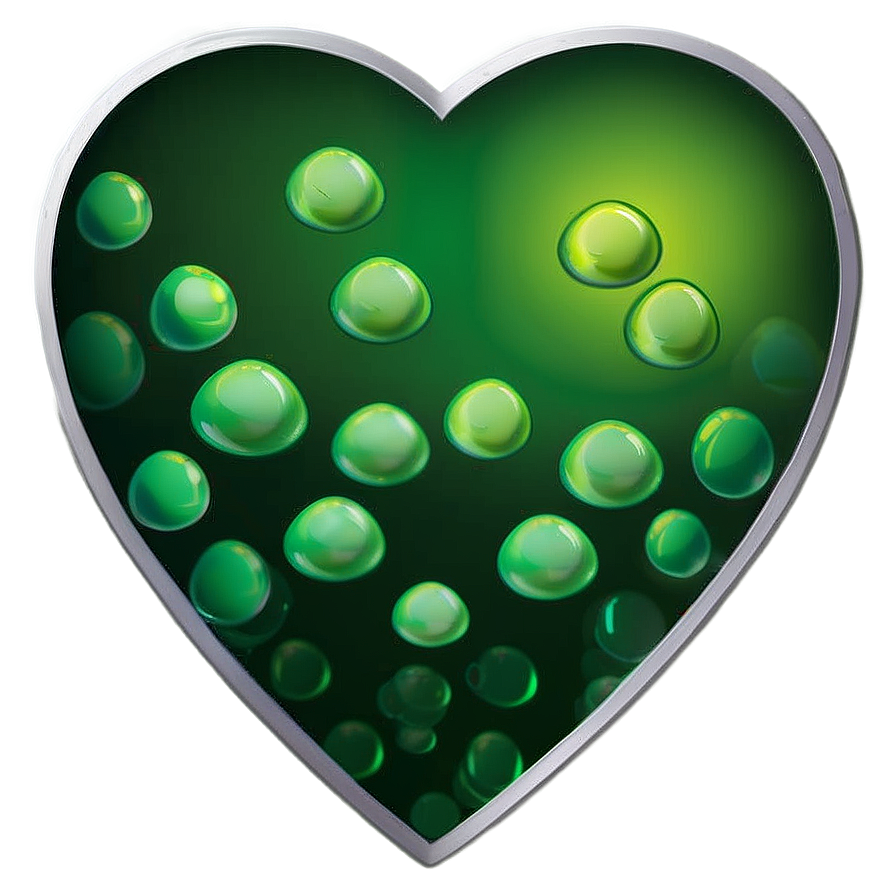 Green Gradient Heart Icon Png 06262024 PNG image