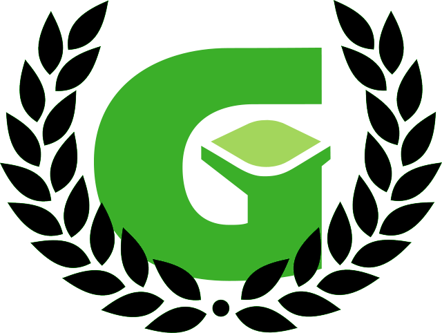 Green Graduation Cap Laurel Wreath PNG image