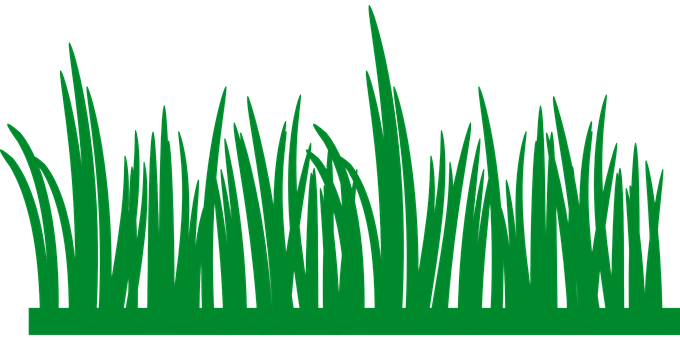 Green Grass Silhouette Vector PNG image