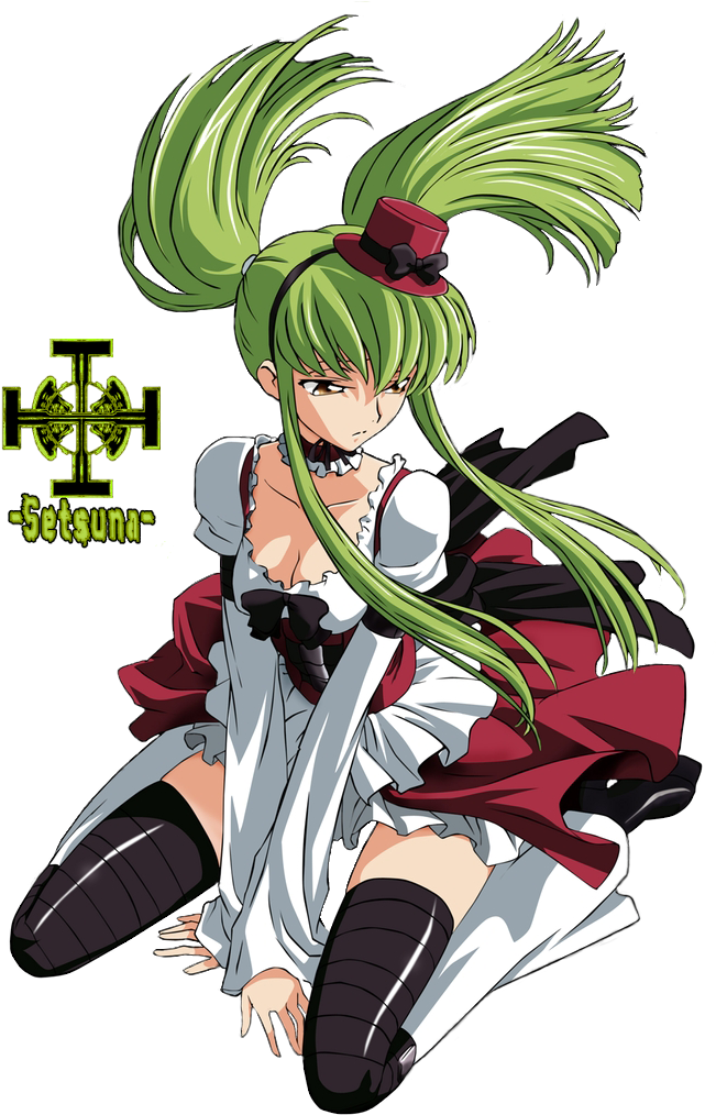 Green Haired Anime Character Setsuna PNG image