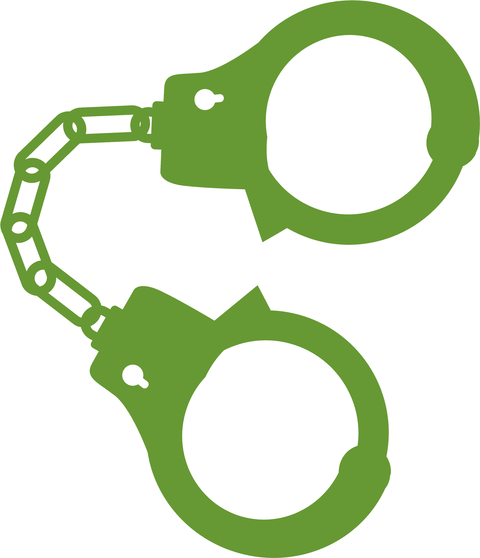 Green Handcuffs Icon PNG image