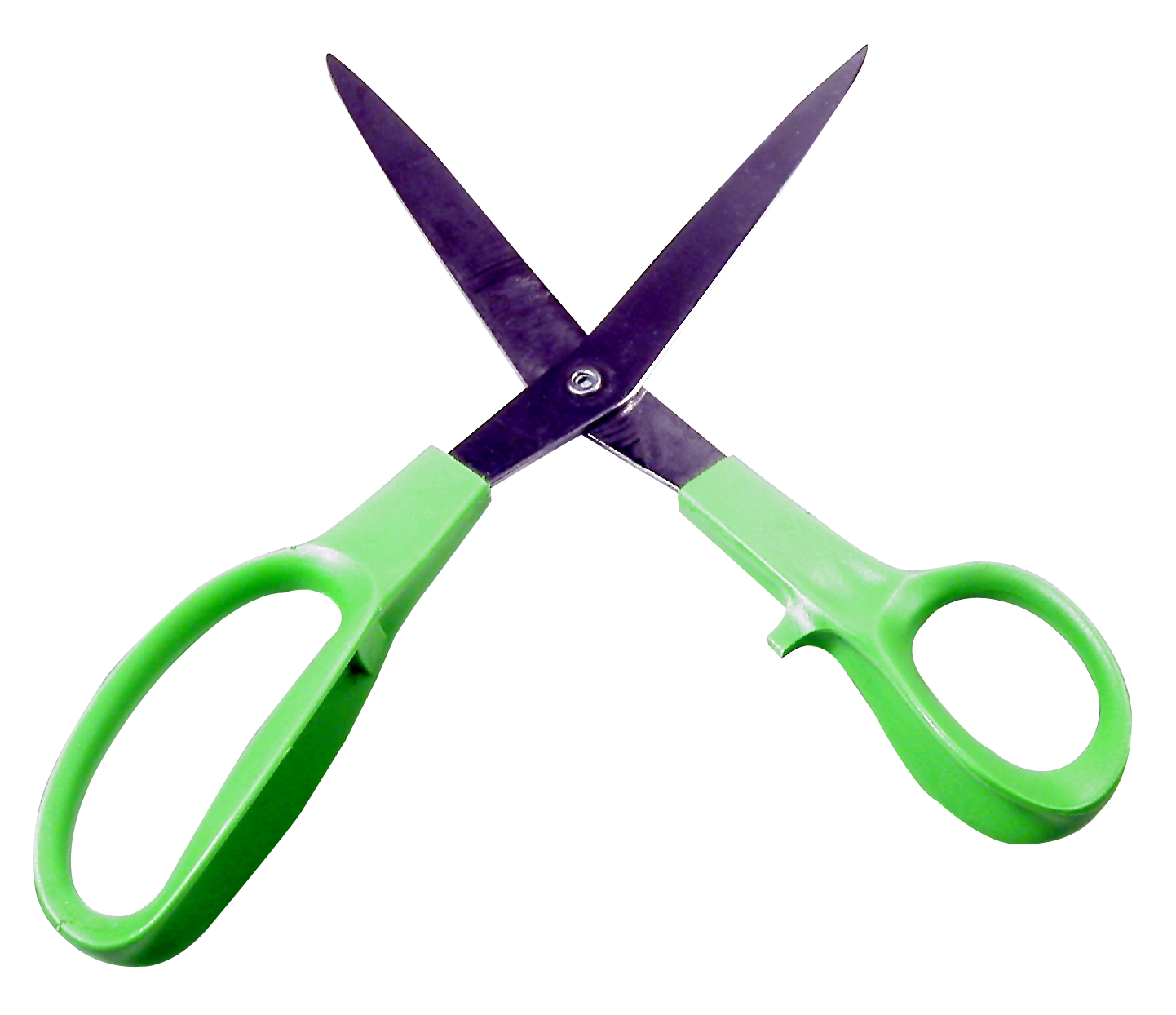 Green Handled Scissors PNG image