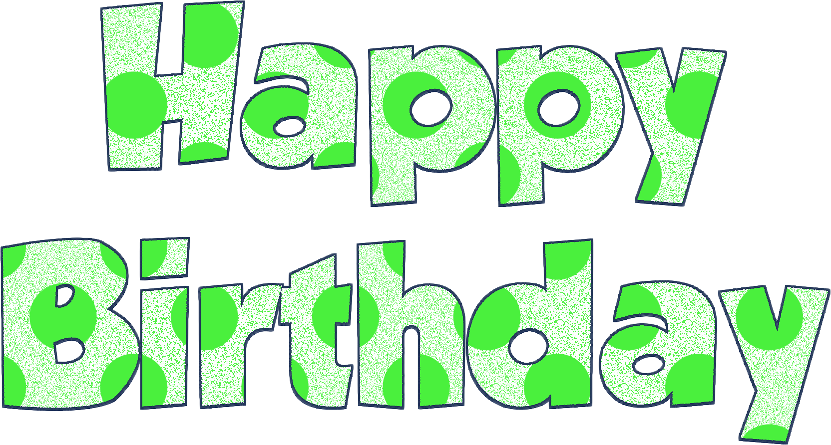 Green_ Happy_ Birthday_ Text_ Graphic PNG image