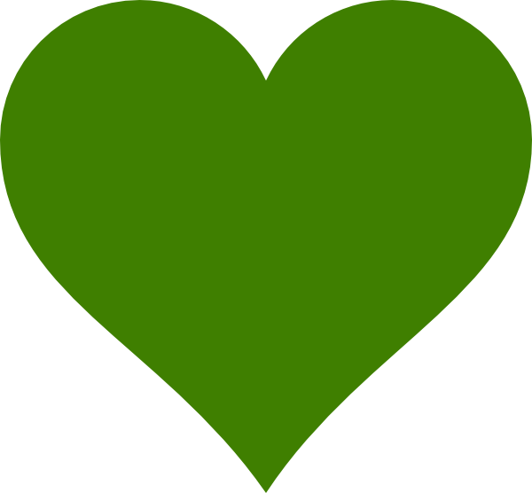 Green Heart Vector Graphic PNG image