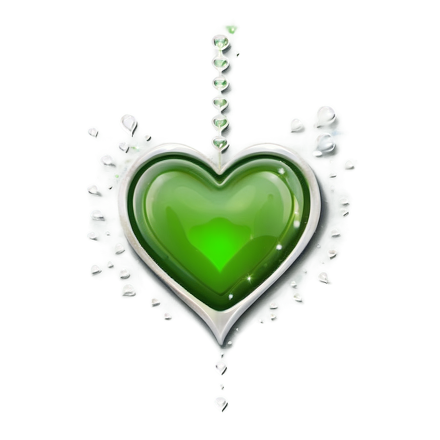 Green Hearts Png Qfh67 PNG image