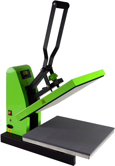 Green Heat Press Machine PNG image