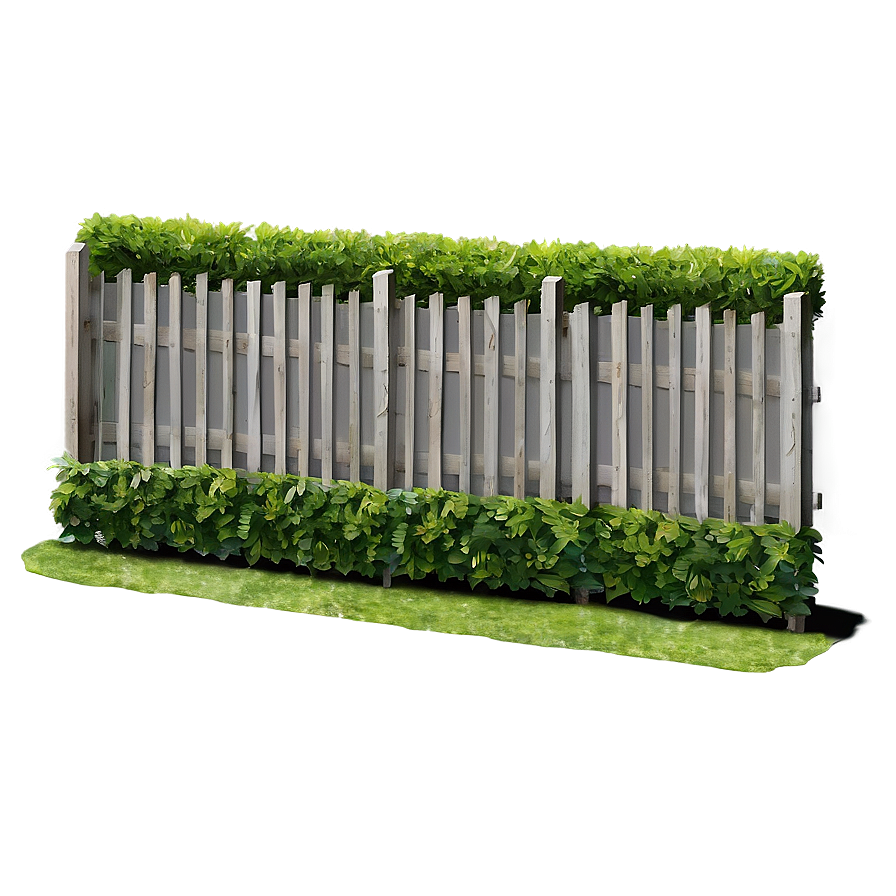 Green Hedge Fence Png 05242024 PNG image