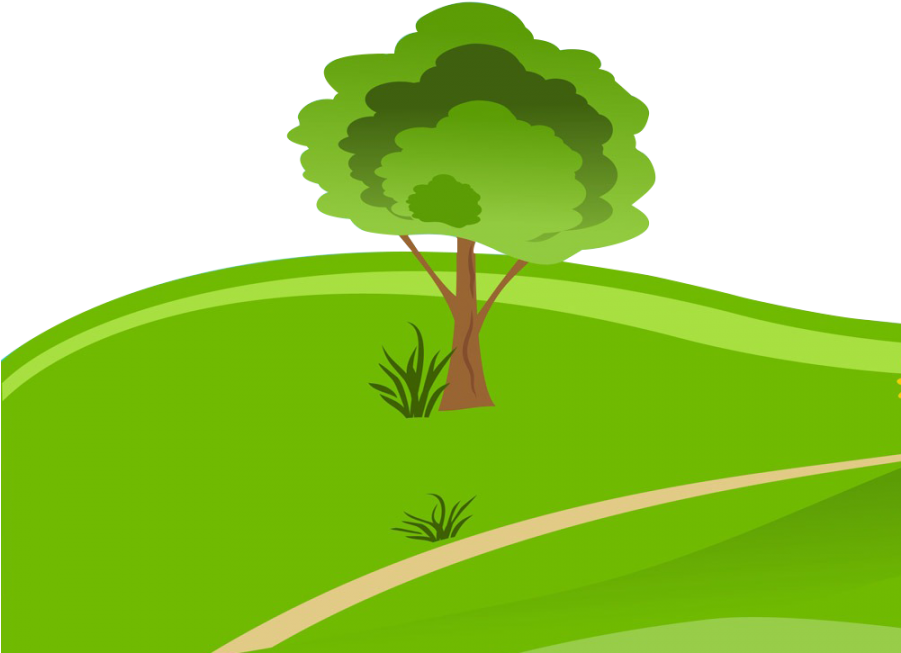 Green Hill Cartoon Background PNG image