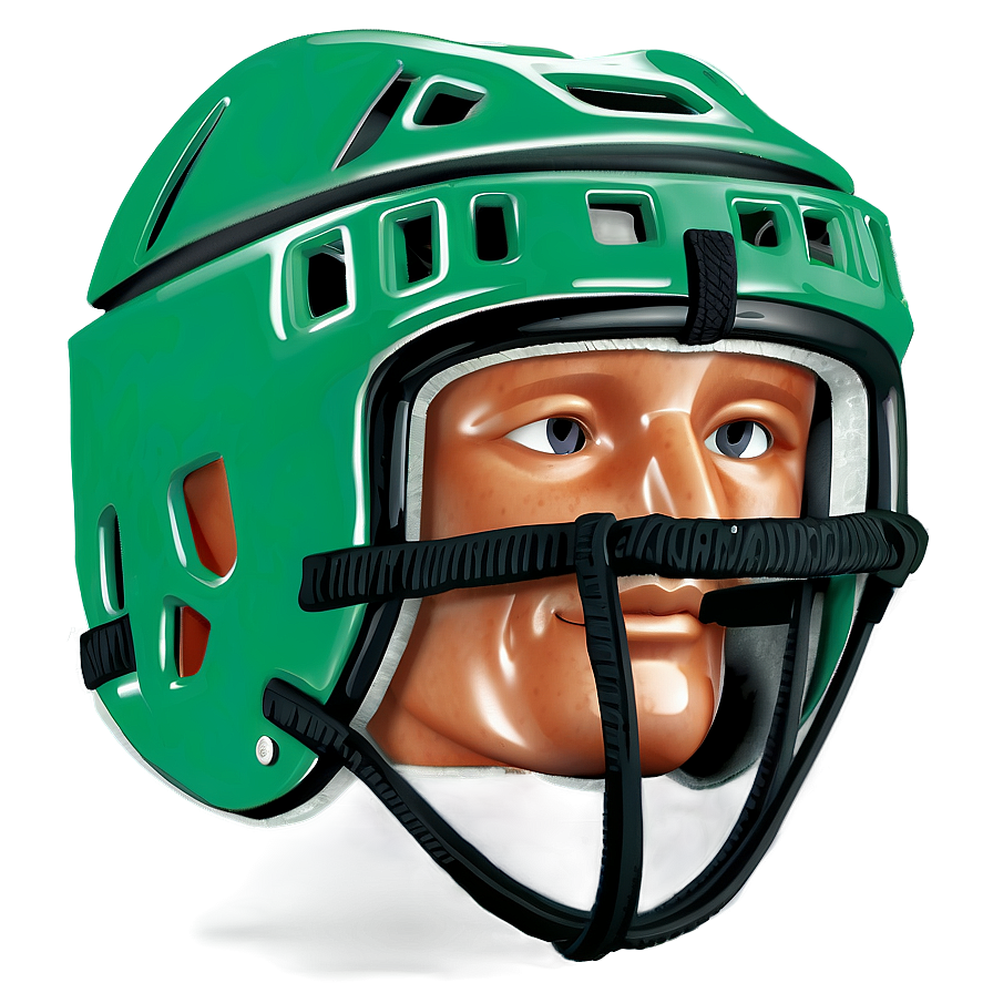 Green Hockey Helmet Png 06212024 PNG image