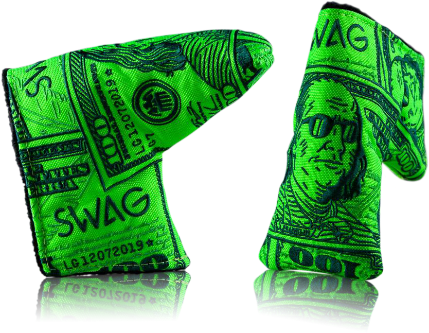 Green Hued100 Dollar Bill Crumpled PNG image