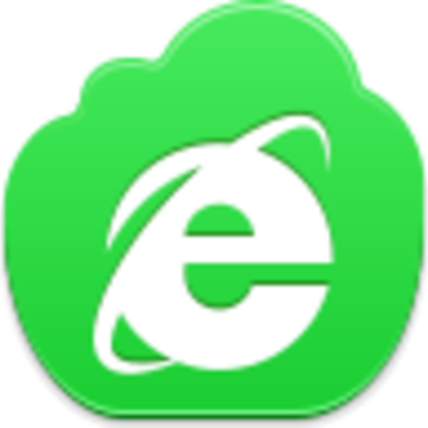 Green Internet Explorer Logo PNG image