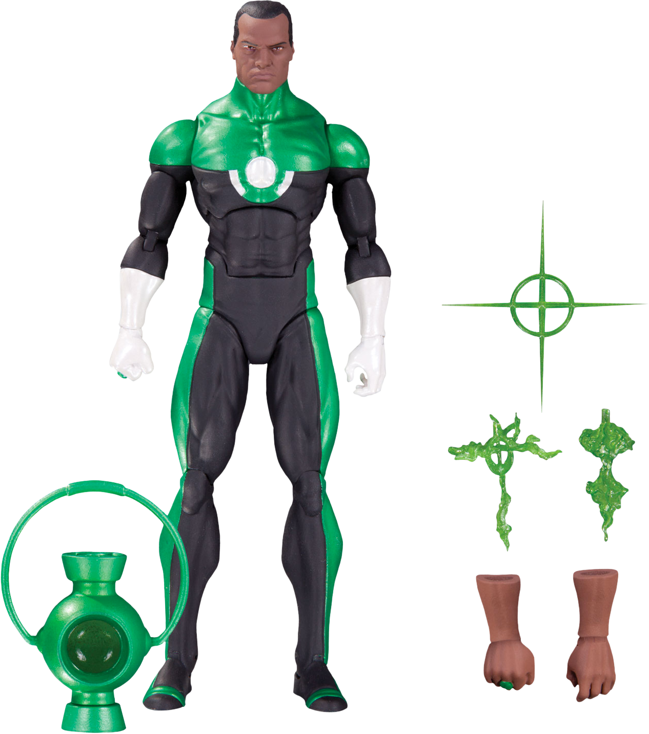 Green Lantern Action Figurewith Accessories PNG image