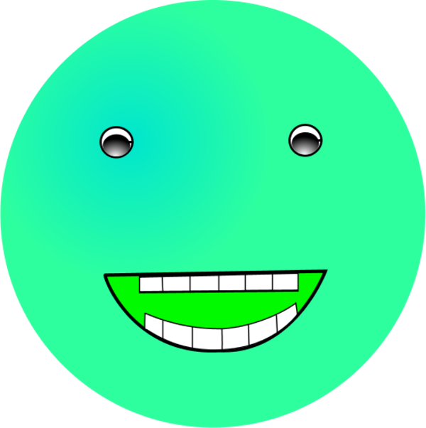 Green Laughing Face Emoji.png PNG image