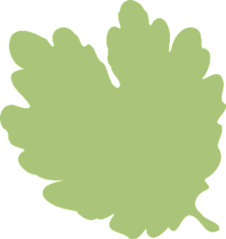 Green Leaf Silhouette Graphic PNG image