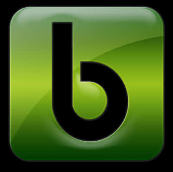 Green Letter B Icon PNG image