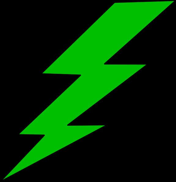 Green Lightning Bolt Graphic PNG image