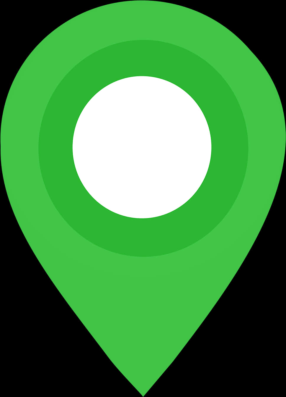 Green Location Pin Icon PNG image