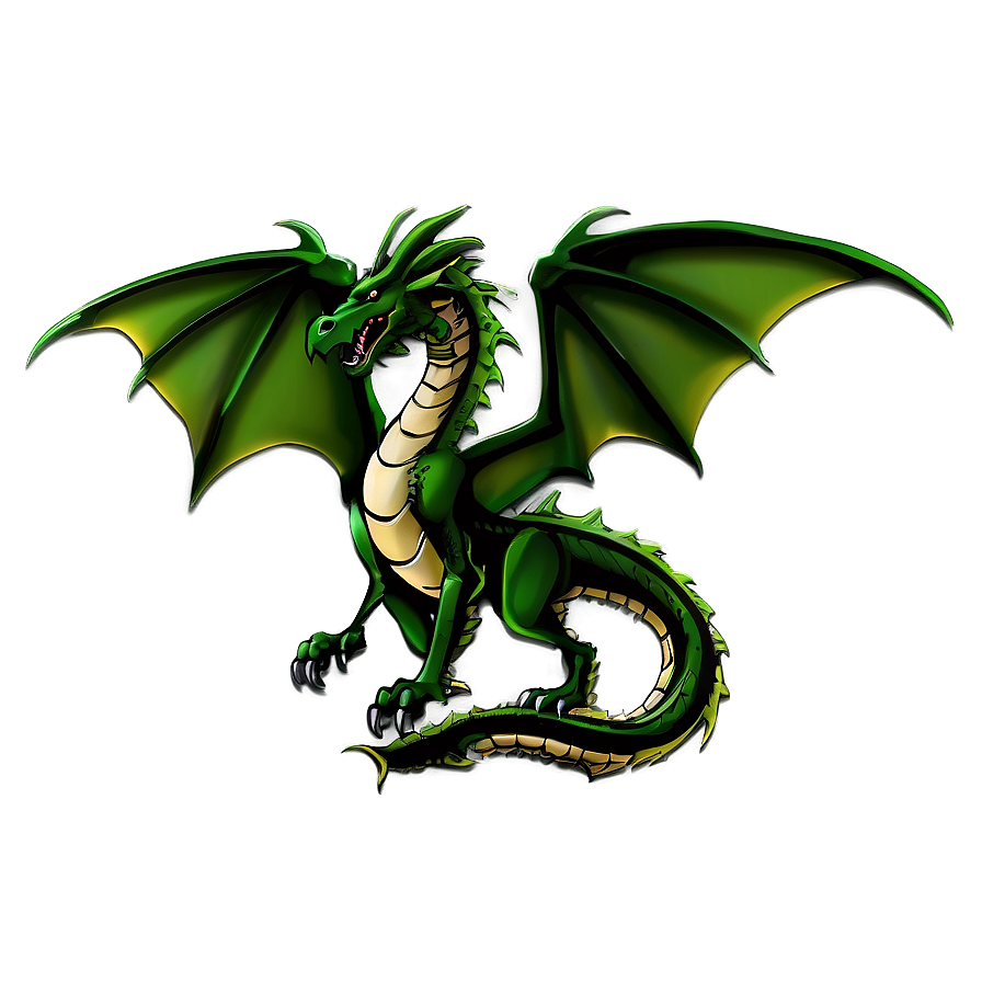 Green Medieval Dragon Png Lcp PNG image