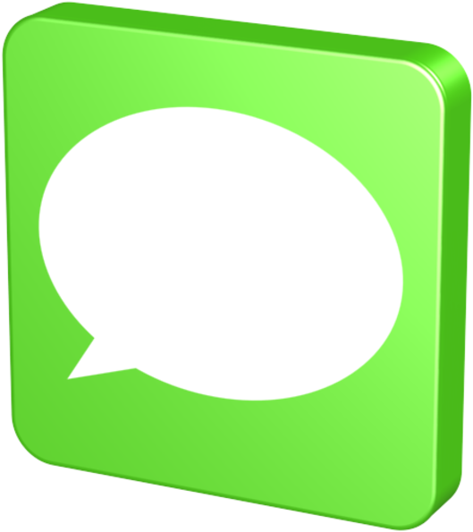 Green Message Icon PNG image