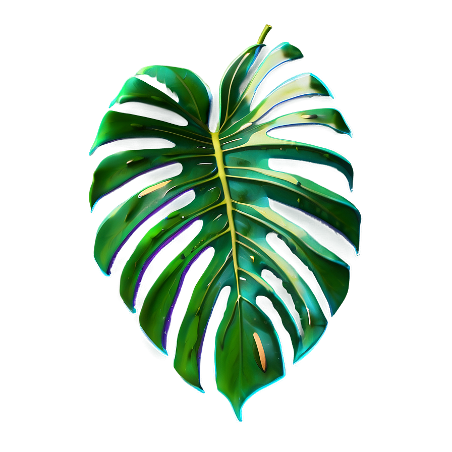 Green Monstera Leaf Png 55 PNG image