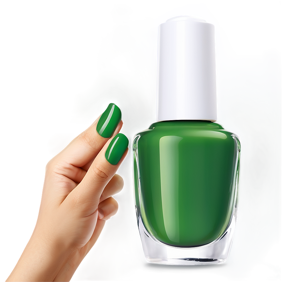 Green Nail Polish Png Kom PNG image