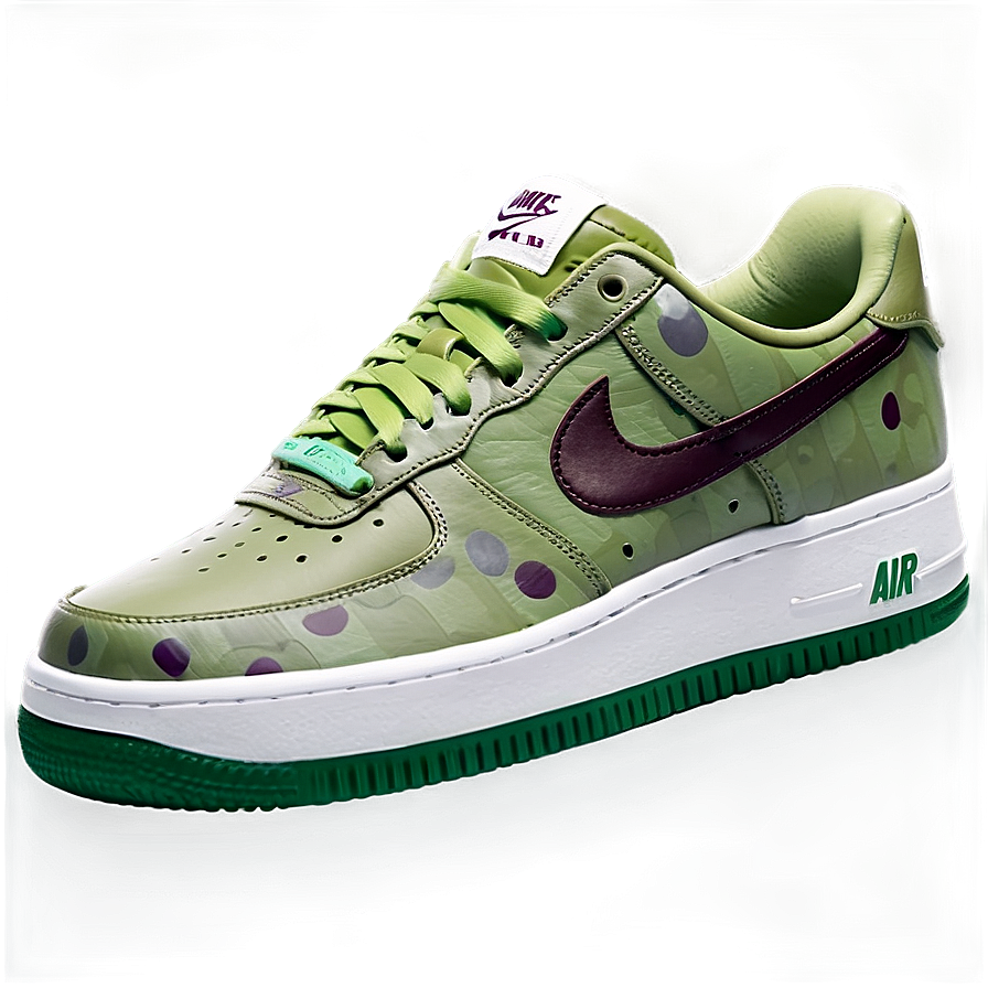 Green Nike Air Force 1 Png 06262024 PNG image