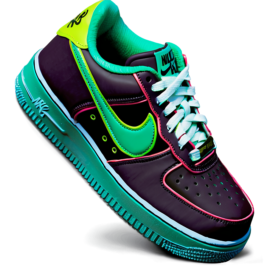 Green Nike Air Force 1 Png Kdc PNG image