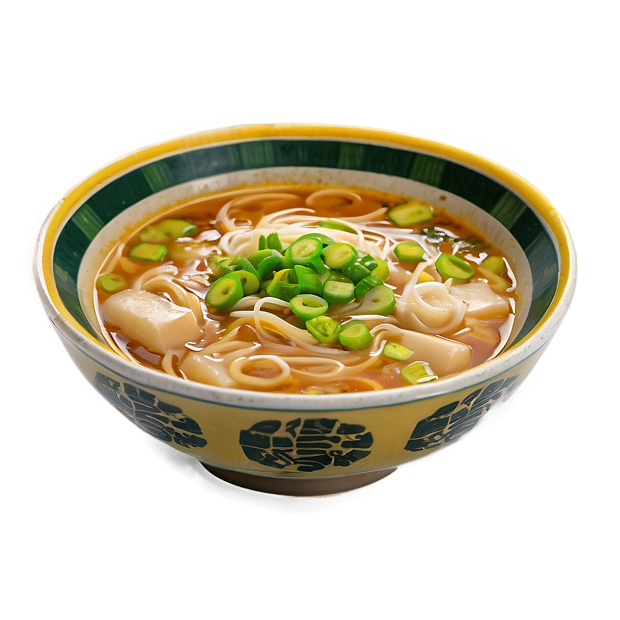 Green Onion Ramen Bowl Png Rtr PNG image