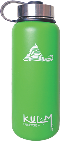 Green Outdoor Water Bottle PNG image