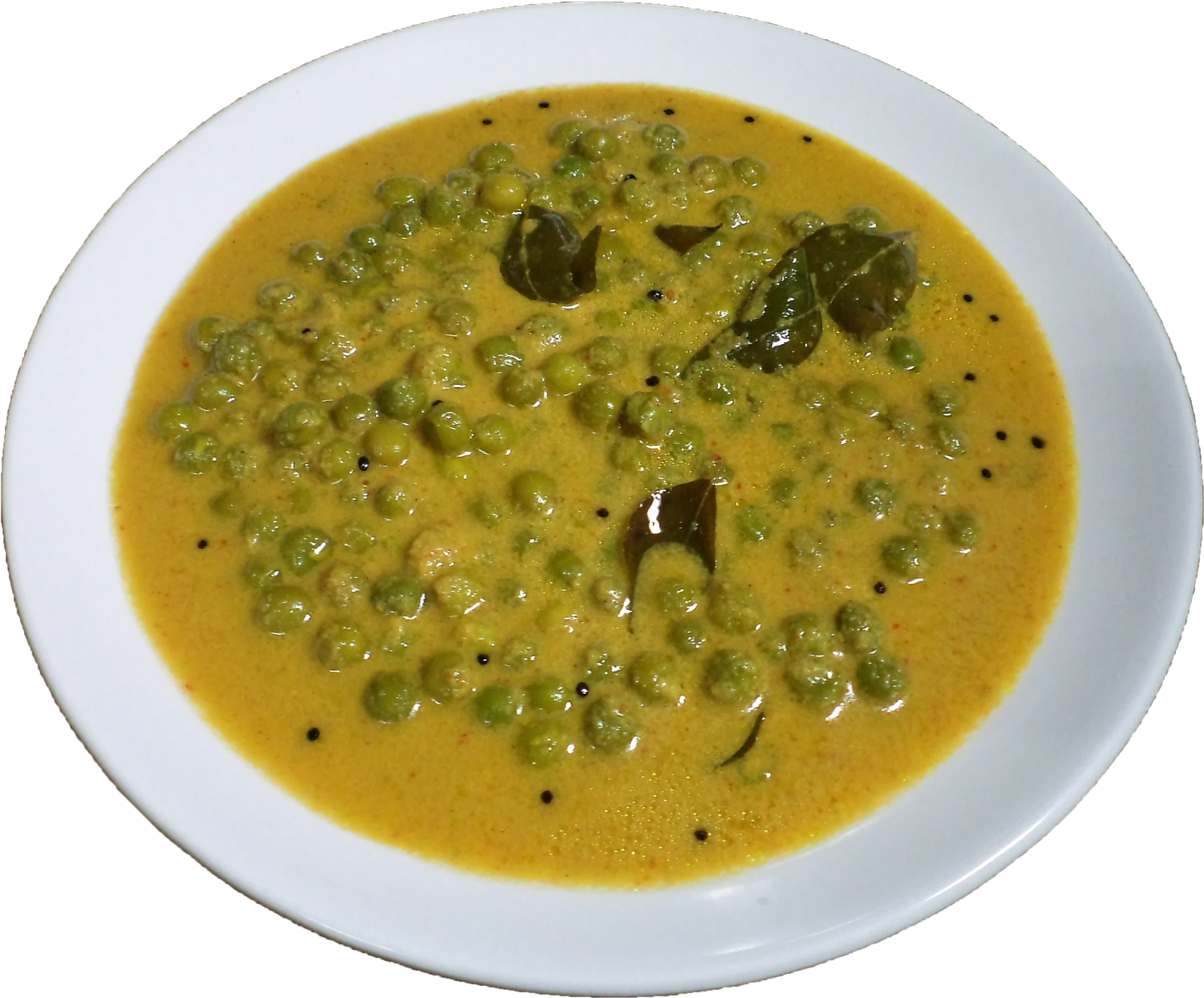 Green Pea Curry Dish PNG image