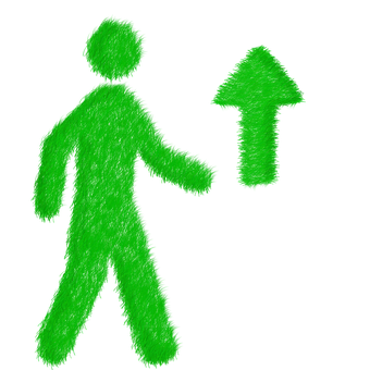 Green Pedestrian Signal PNG image